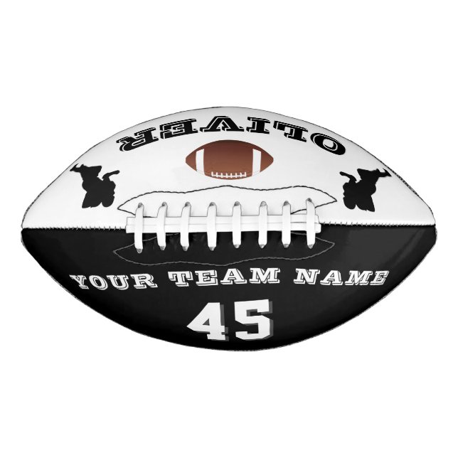 Player Silhouette Name Number Team American Football (Front)