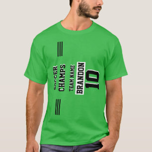 player sport soccer champs green personalised T-Shirt
