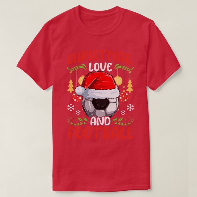 Player Team Club Christmas Love 3 T-Shirt (Design Front)