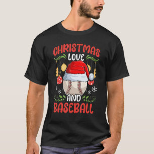 Player Team Club Outfit Christmas  Love And Baseba T-Shirt