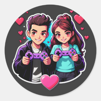 Player Two Forever Classic Round Sticker