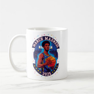 Playera de Mujer Locura de marzo Baloncesto Coffee Mug
