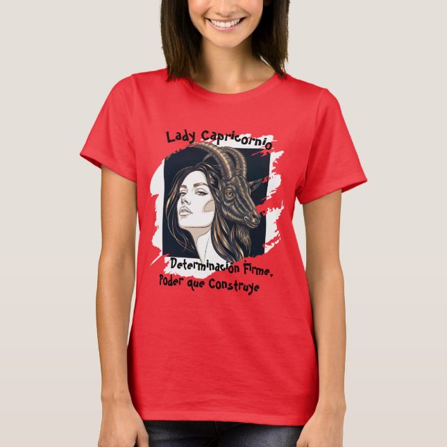 Playera Lady Capricornio T-Shirt (Front)
