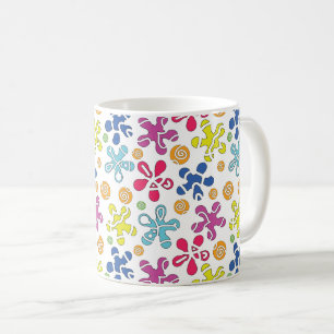 Playful Abstract Doodle Shapes Coffee Mug