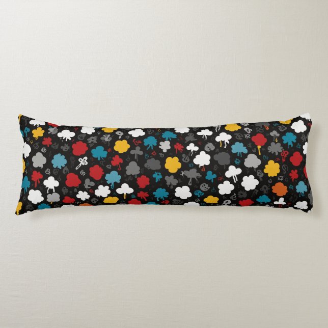 Playful and Energetic Design with Bright Accents Body Cushion (Front)