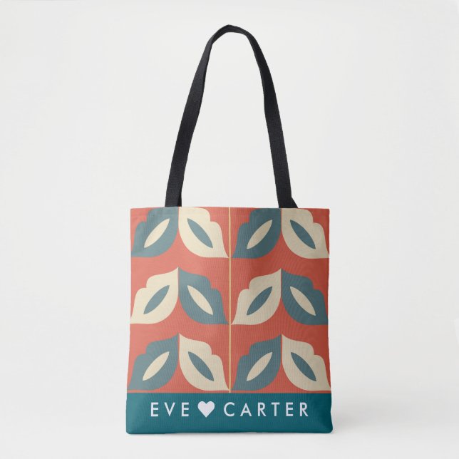 Playful and Stylish Two-Lips Motifs Tote Bag (Front)