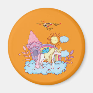 Playful and Whimsical Art Designs Magnet
