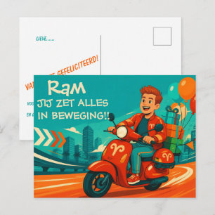 Playful Aries Birthday Card for [Him]