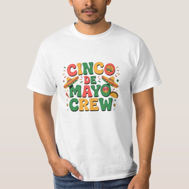 Playful Artwork for Cinco de Mayo Fans T-Shirt (Front)