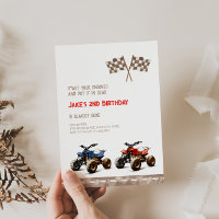 Playful ATV Bikes Birthday Invitation