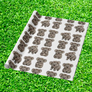 playful  Australian koalas Wrapping Paper