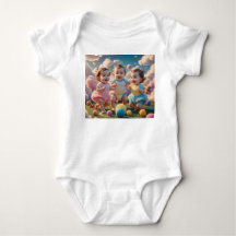 Playful Babies and Colourful Balls Clothing Design