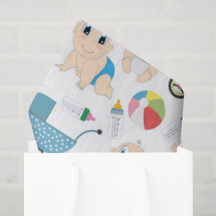 Playful Babies Tissue Paper