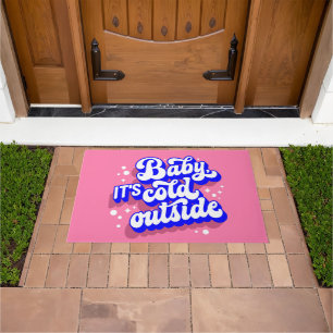 Playful Baby, It’s Cold Outside Winter Design Doormat