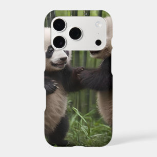 Playful Baby Pandas In A Bamboo Forest,