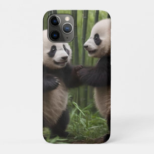 Playful Baby Pandas In A Bamboo Forest,  iPhone 11 Pro Case