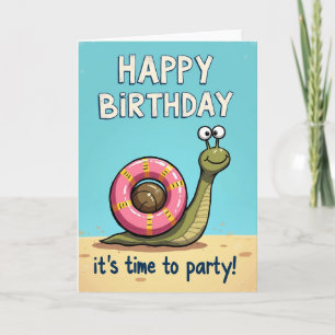Playful Beach Birthday Card