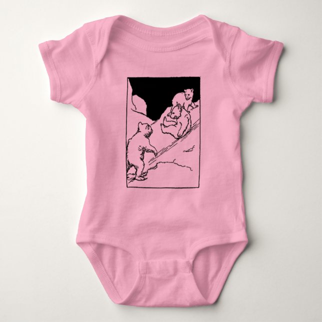Playful Bears Baby Bodysuit (Front)