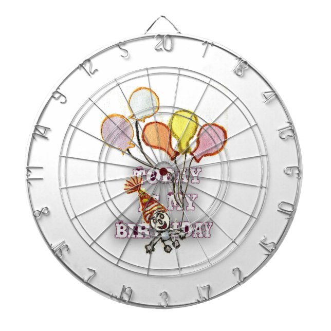 Playful Birthday Greeting: Happy Birthday Bro. Dartboard (Front)