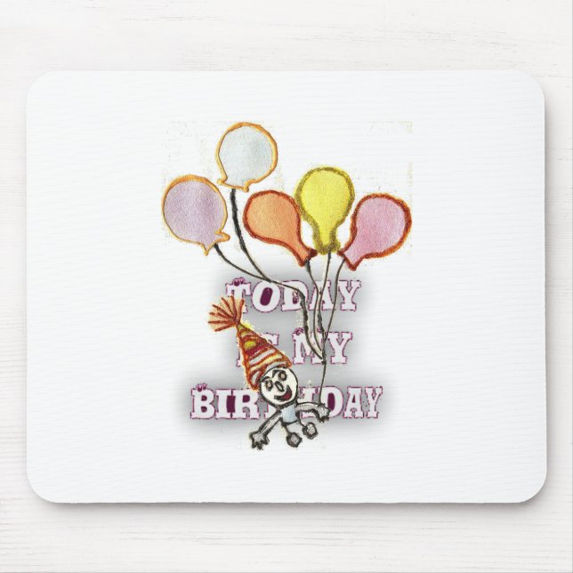 Playful Birthday Greeting: Happy Birthday Bro. Mouse Mat (Front)