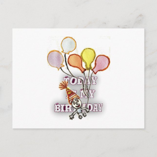 Playful Birthday Greeting: Happy Birthday Bro. Postcard (Front)