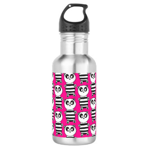 Playful Black and White Panda Art 532 Ml Water Bottle