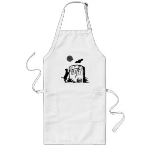 Playful Black Cat Apron