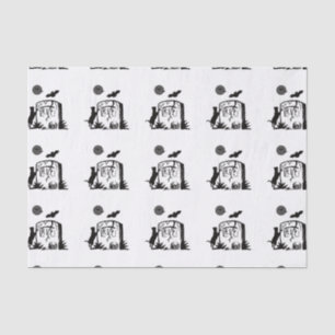 Playful Black Cat Tissue Paper
