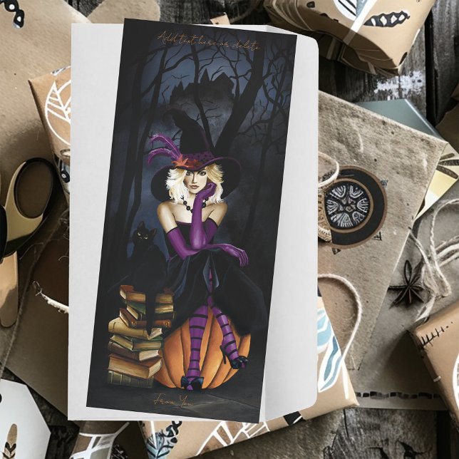 Playful Blonde Witch Pumpkin Purple Fantasy  (Creator Uploaded)