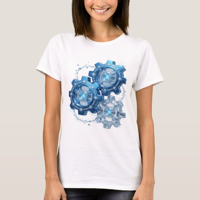 Playful Blue BLUE GEAR Custom Tee (Front)