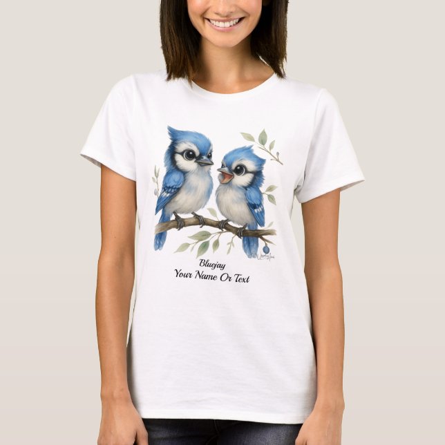 Playful Blue Jay T-Shirt (Front)