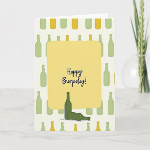 Playful Bottle Birthday Card