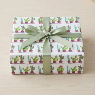 Playful Cactus Art Wrapping Paper