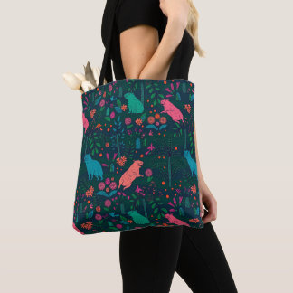 Playful Capybara in the Forest – Tropical Seamless Tote Bag