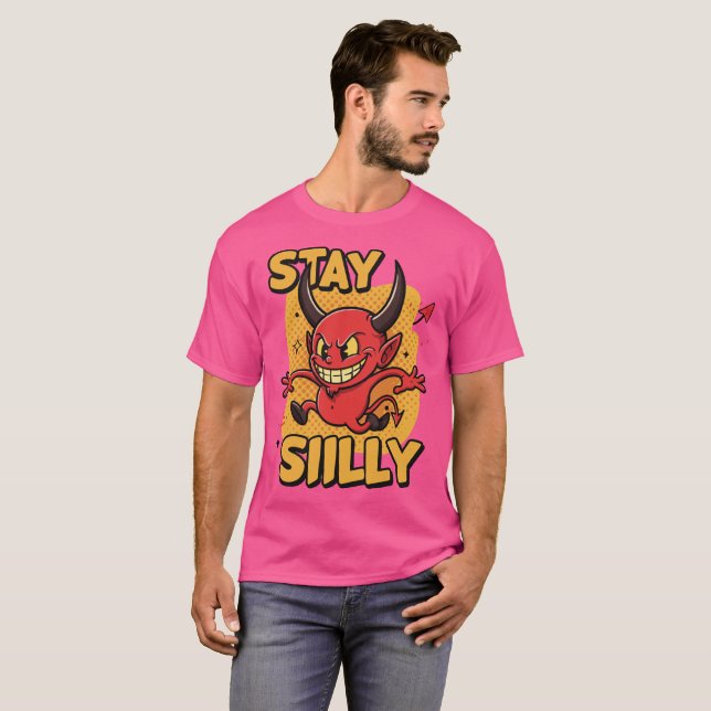 playful cartoon devil T-Shirt (Front Full)