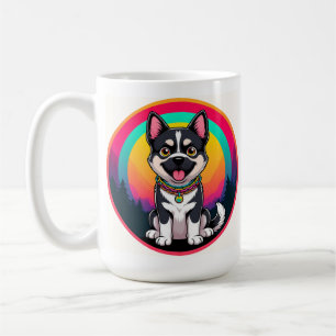 Playful Cartoon Dog Coffee Mug