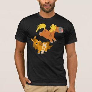Playful Cartoon Ponies T-shirt