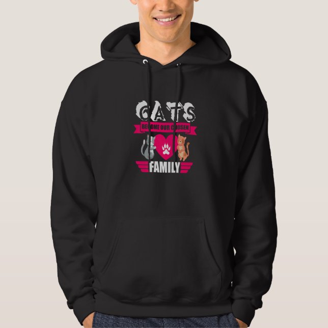playful cat  cat sayings  6 hoodie (Front)