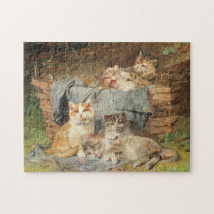 Playful Cats   Julius Adam the Younger Jigsaw Puzzle