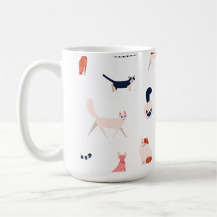 Playful Cats Pattern – Cute Feline Lover  Coffee Mug