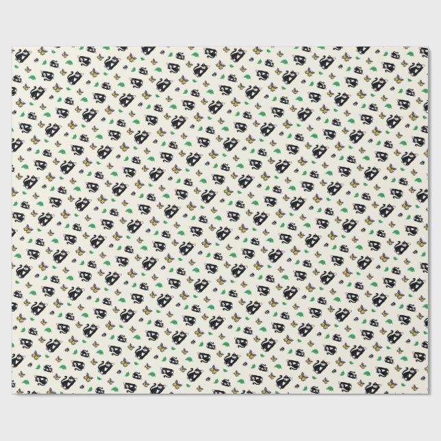 Playful cats wrapping paper (Flat)