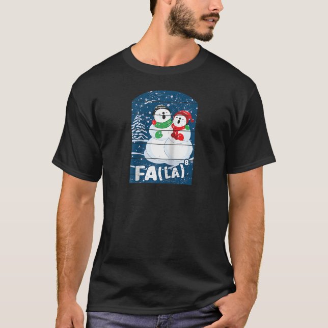 Playful Characters FA LA Merry and Bright Raglan B T-Shirt (Front)
