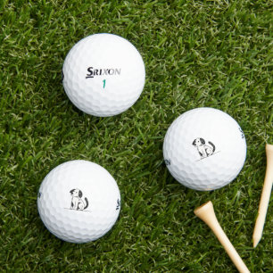 Playful Charm Adorable Dog Design Dog Themed Gift Golf Balls