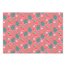 Playful Christmas Candies Wrapping Paper Set#6