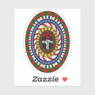 Playful Christmas Contour Sticker