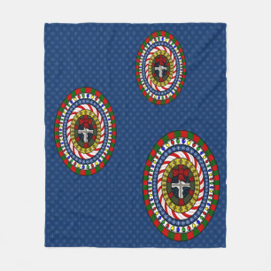 Playful Christmas Fleece Blanket