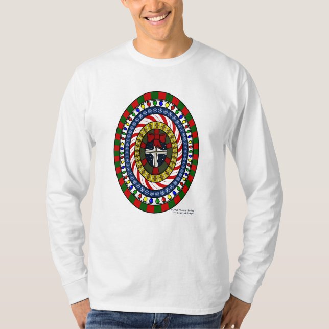 Playful Christmas Men's Light Shirt (Front)
