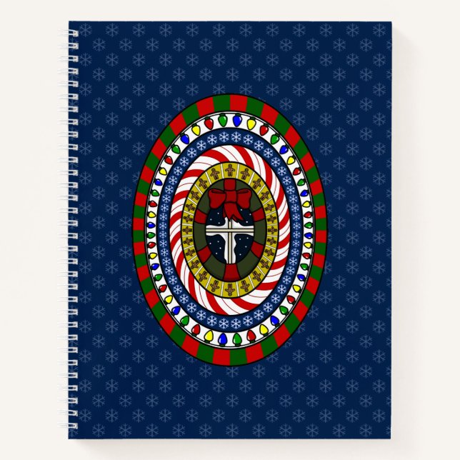 Playful Christmas Spiral Notebook (Front)