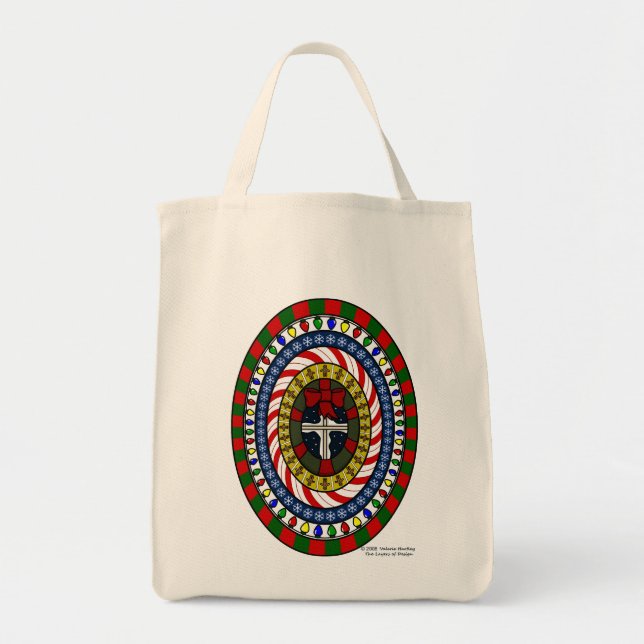 Playful Christmas Tote Bag (Front)