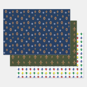 Playful Christmas Wrapping Paper Set